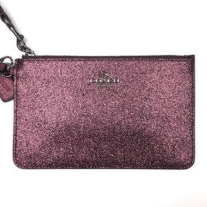 Coach berry glitter wristlet
